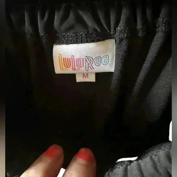 Lularoe medium black Off the shoulder Cici dress with mermaid hem. NWT. Stretchy - Picture 4 of 8